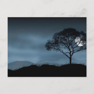 CARTÃO POSTAL LUA AZUL