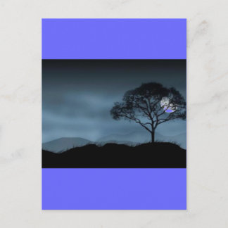 CARTÃO POSTAL LUA AZUL