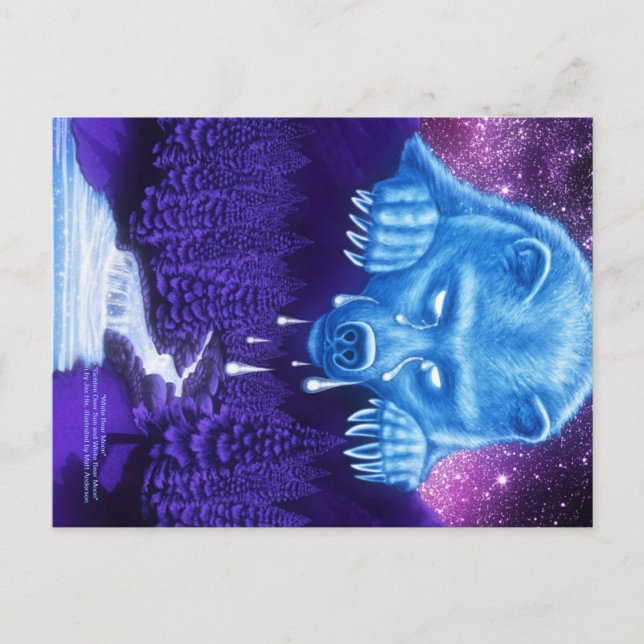 Cartão Postal Lua branca do urso (Frente)