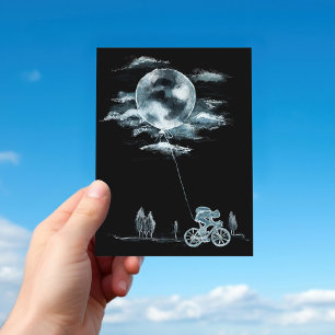 Cartão Postal Lua Cheia Com Bicicletas Ideias Do Dia Nacional Da