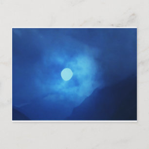 Cartão Postal LUA coberta de nuvens - CÉU NOTURNO