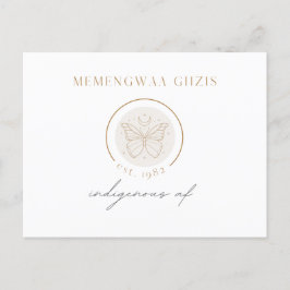 Cartão Postal Lua da borboleta