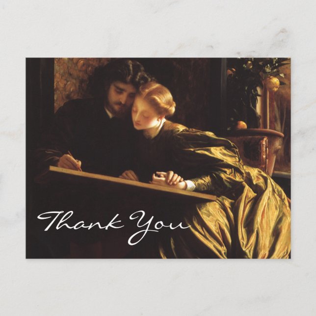 Cartão Postal Lua de mel do Pintor de Leighton (Frente)