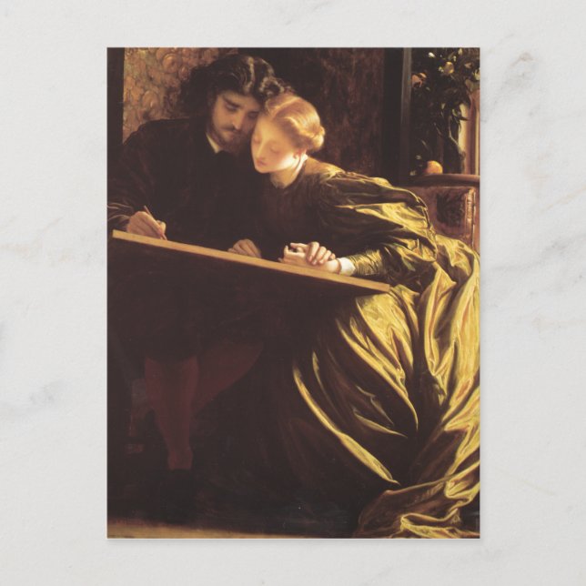Cartão Postal Lua de mel do pintor - Lorde Frederic Leighton (Frente)