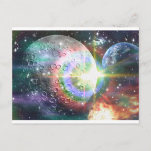 Cartão Postal lua do arco-íris