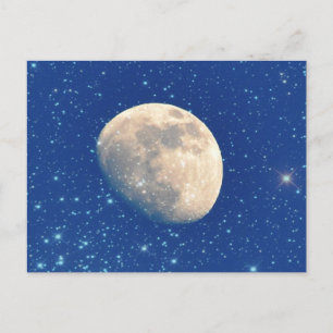 Cartão Postal Lua e Estrelas
