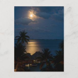 Cartão Postal Lua em bora bora bora