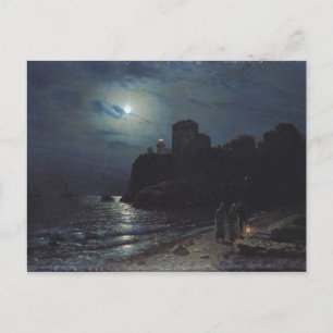 Cartão Postal Lua na borda de um lago, 1870