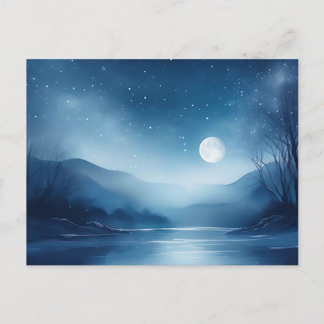 Cartão Postal Lua-Relida Águas Um Sonho Noturno (Frente)