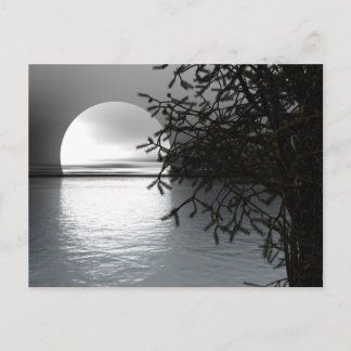 Cartão Postal Lua sobre a água