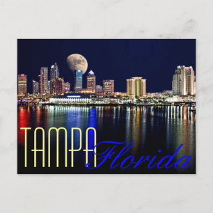 CARTÃO POSTAL LUA SOBRE TAMPA BAY!