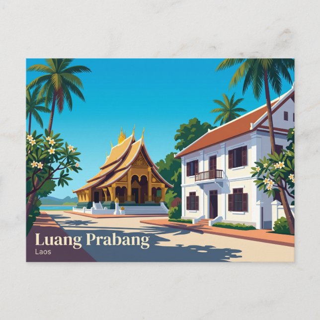 Cartão Postal Luang Prabang Laos (Frente)