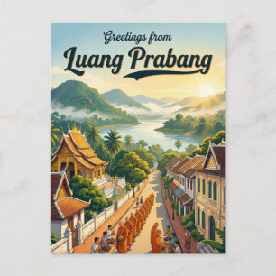 Cartão Postal Luang Prabang Laos