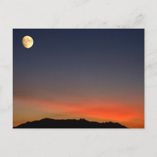 Cartão Postal Luar sobre o sol