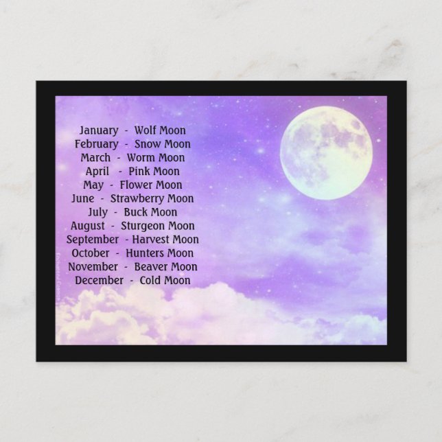 Cartão Postal Luas completas (Frente)