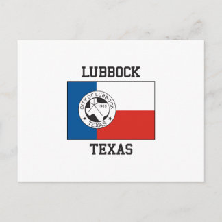 Cartão Postal Lubbock Texas Flag