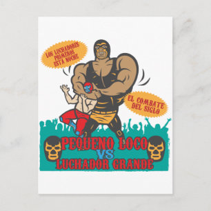 Cartão Postal Luchador Noche