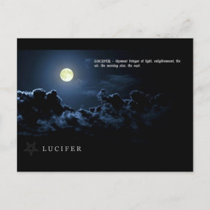 CARTÃO POSTAL LUCIFER