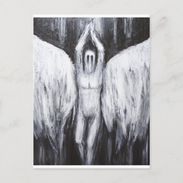 Cartão Postal Lúcifer, a Estrela da Manhã descendo para o Abismo (Frente)