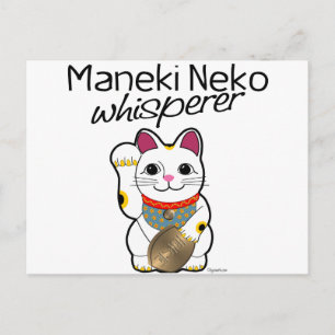 Cartão Postal Lucky Cat Whisperer