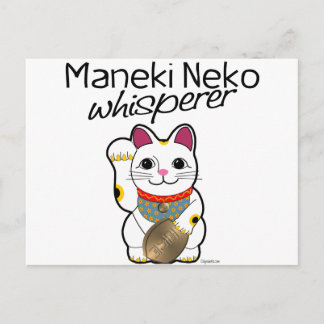 Cartão Postal Lucky Cat Whisperer
