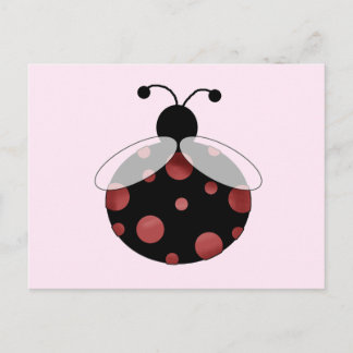 Cartão Postal Lucky Ladybug T-shirts e presentes