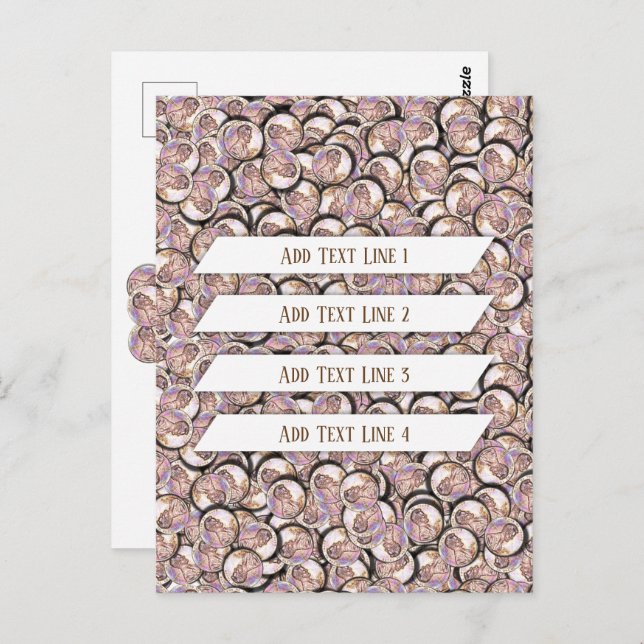 Cartão Postal Lucky Pennies (Frente/Verso)