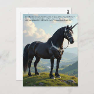 Cartão Postal Lucky Unicorn