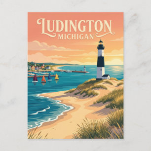 Cartão Postal Ludington Michigan