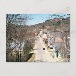 Cartão Postal Ludlow, Vermont- Depot Street