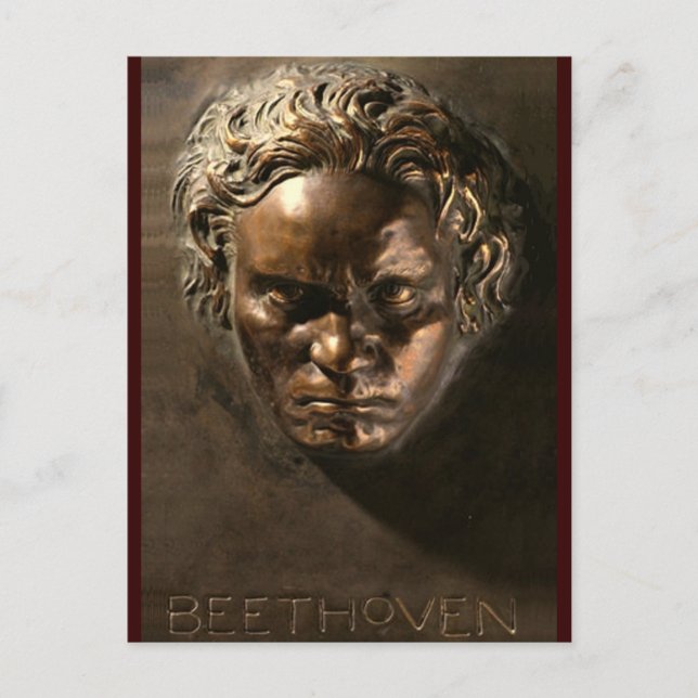 Cartão Postal Ludwig van Beethoven (Frente)