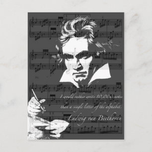 Cartão Postal Ludwig van Beethoven