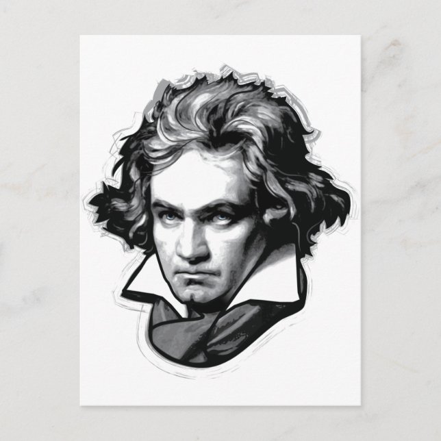 Cartão Postal Ludwig van Beethoven (Frente)