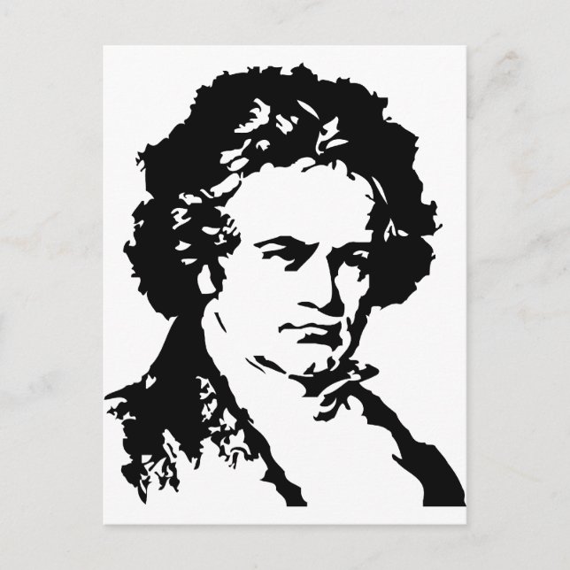 Cartão Postal Ludwig van Beethoven (Frente)