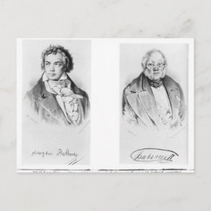 Cartão Postal Ludwig van Beethoven & Francois-Antoine Habeneck