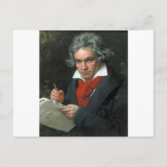 Cartão Postal Ludwig van Beethoven Portrait (Frente)