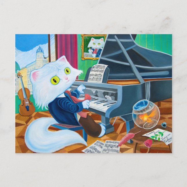 Cartão postal "Ludwig van Caathoven" (Frente)