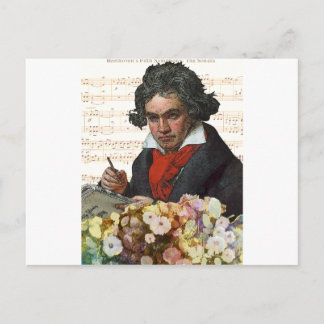 Cartão Postal Ludwig von Beethoven Mash