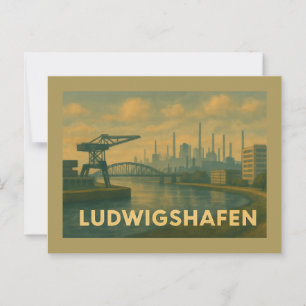 Cartão Postal Ludwigshafen Alemanha Arte Urbana