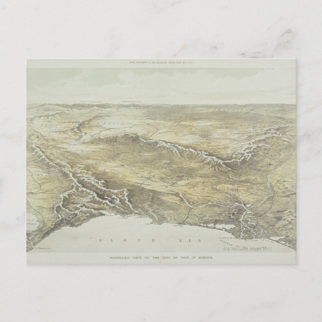 Cartão Postal Lugar de guerra na Europa (Frente)