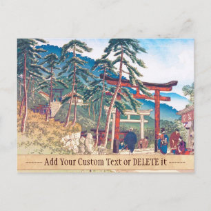Cartão Postal Lugares Famosos de Kyoto - Cenário de Fushimi Ina