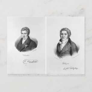 Cartão Postal Luigi Cherubini e Nicolas Marie Dalayrac