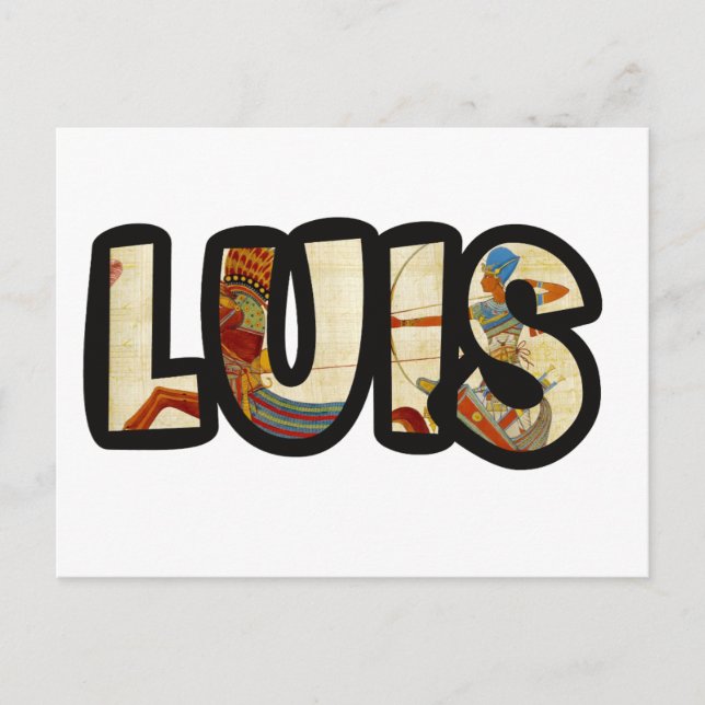 CARTÃO POSTAL LUIS (Frente)
