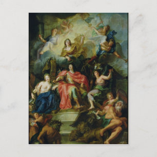 Cartão Postal Luís XIV Crowned by Glory, c.1686