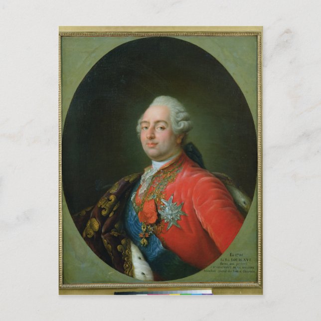 Cartão Postal Luís XVI 1786 (Frente)