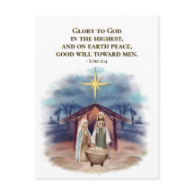 Luke 2:14 Glória a Deus Natal