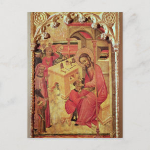 Cartão Postal Luke operando na cabeça de um homem, c.1400-30