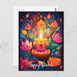 Cartão Postal Luminous Diwali Splendor