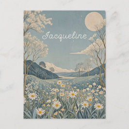 Cartão Postal Lunar Meadow Personalizado