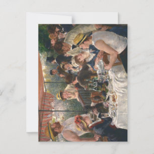 Cartão Postal Luncheon do Partido Barco - Auguste Renoir